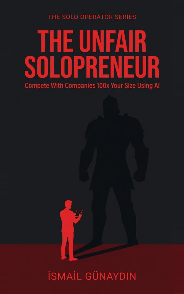 The Unfair Solopreneur Book Cover by İsmail Günaydın
