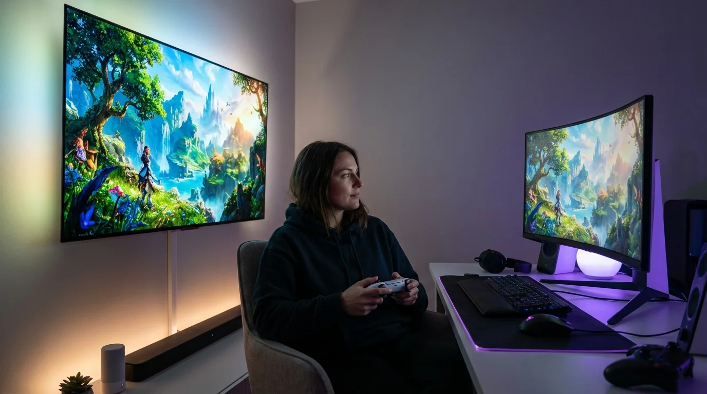 Best Gaming TV vs Monitor 2025