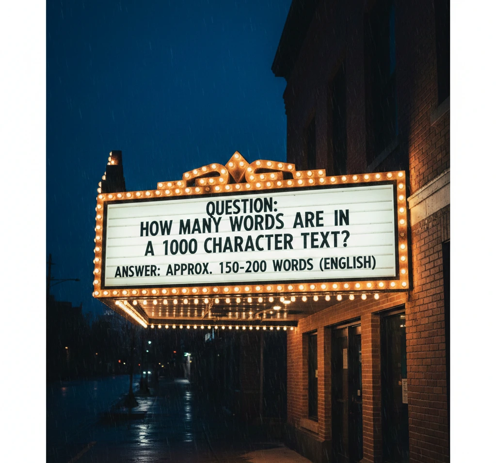 How Many Words Are in a 1000 Character Text? (Complete Guide 2025)